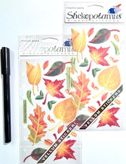 2 pkgs Fall Leaves Stickers Scrapbooking Card Journal Planner Sticko
