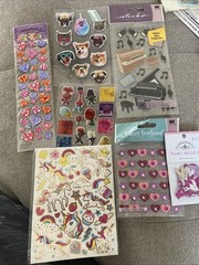 Mixed Lot 80 Stickers Sandy Lion Jolee’s Paper Studio Debbie Mumm Vintage New