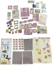 K&Company Miss Elizabeth Scrapbooking Mixed Lot Stickers Brads Metal 3+ POUNDS
