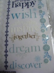 2002 VTG Words & Borders Frost Blvd Rub-on Sentiments Text Phrase Heidi Grace