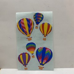 Mrs. Grossman’s Vintage 1999 Stickers HOT AIR BALLOONS 1-4×6.5” Sheet