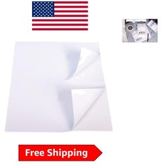 Durable Rectangular Half-sheet Labels – 1000 Total – Inkjet & Laser Compatible