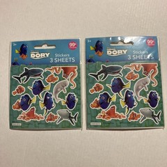 Disney Pixar Finding Dory Stickers 3 Sticker Sheets 12 Designs NEW (2) 2017