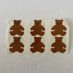 Vintage 1979 MRS GROSSMAN’S Stickers Sheet 6 BEARS