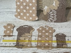 Junk Journal Scrapbook Embellishments 6 Lace/Ribbon Spools Vtg Burlap Look