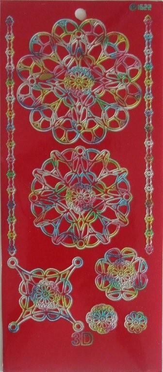 **CLEARANCE** Outline Sticker – 3D Round Ornament – 2.5320 ml/rd