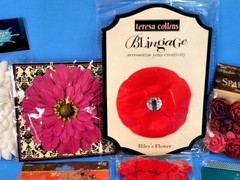 RETIRED RARE ASSORTED BEAUTIFUL 11CT. FLOWERS LOT SCRAPBOOK EMBELLISHMENTS #8b