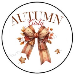 AUTUMN GIRLY BOW HALLOWEEN ENVELOPE SEALS LABELS STICKERS PARTY FAVORS
