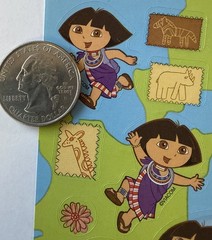 DORA THE EXPLORER AROUND THE WORLD Stickers(23pc)AGC •Cartoon•Adventure•Travel