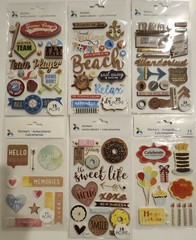 JOLEE’S BOUTIQUE Momenta Lot of 31 Packs Dimensional Scrapbooking Stickers