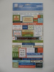 Deja Views TRAVEL VACATION Cardstock Stickers 85 Pieces NIP