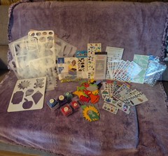 Large Lot of Assorted Scrapbooking Die-Cuts and Supplies