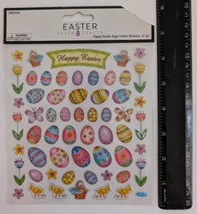 Happy Easter Eggs Flowers Chicks Foiled Scrapbooking Stickers By Hobby Lobby