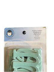 Lil Davis Design~Endless Summer Chipboard Alphabet Ocean Alpha Letter Scrapbook