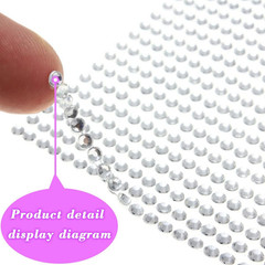 1799Pcs Self Adhesive Face Gems Stickers, Hair Gems Rhinestones Stickers, Bling