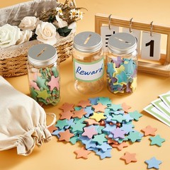 249 PCS Pastel Stars Reward Jars Kids Classroom Coin Incentive Good Behavior