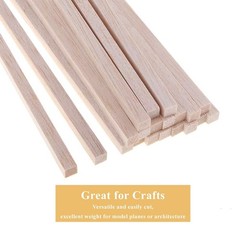 Balsa Wood Sticks 1/8 Inch Square Dowels Rod Strips 12″ Long – Pack of 50 by …