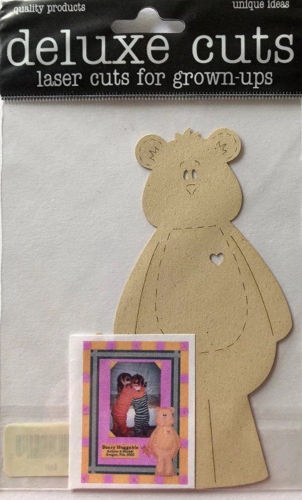 BEAR Laser Die-Cuts(1pc)Deluxe Cuts•Teddybear•Stuffed Animal•Toys•Children•Kid🐻
