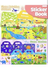 Benresive Reusable Sticker Books for Toddlers, 3 Sets Travel Stickers for Kids