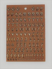 New Vintage Lot of 6 Packs Provo Craft Alphabitties Letters Scrapbook Stickers