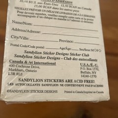 SandyLion Stickers Vintage Micro Prismatic Red Lips 1 Sheet SEALED