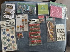 Scrapbooking Embellishment & Sticker Lot – Mixed Themes