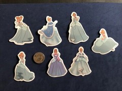 Disney Stickers – Disney Cinderella Lot of 7 Stickers. Free Shipping