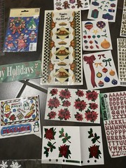 Sticker Lot Some VTG Holiday Christmas Stickopotamus F Meyer J Lee Memories