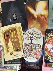 Lot Of 45 Tarot Cards Lot Junk Journal Collage Ephemera Single Swap Arcana