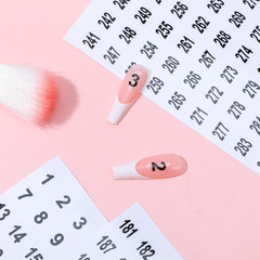 15 Sheets Round Number Stickers 1-300, Small Clear Consecutive Number Labels,…