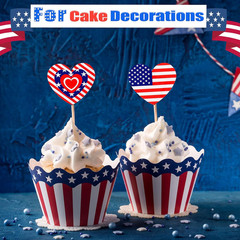 1000 Pieces 4Th of July American Flag Stickers Party Supplies for Independence D