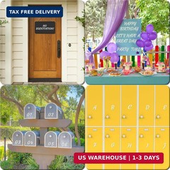 336 Pieces 16 Sheets Letter Stickers,Self Adhesive Waterproof Mailbox Numbers St