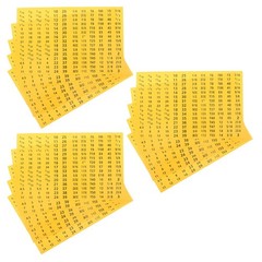 20 Sheets Socket Wrench Tags Labels Tool Classification Size Adhesive