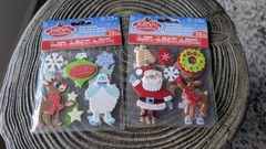 Felt Foam Stickers RUDOLPH THE RED-NOSED REINDEER 2 Sealed Packs 4 Sheets