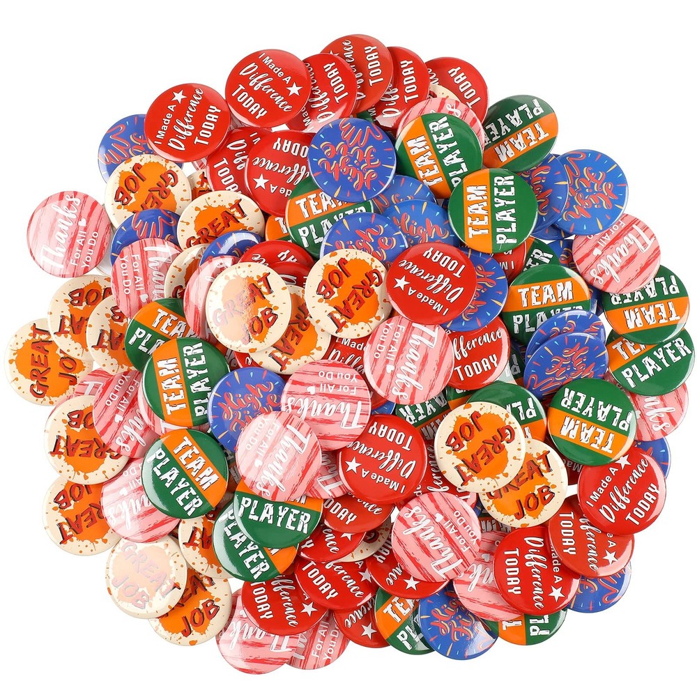 Inspirational Reward Button Pins Employee Appreciation Gifts Bulk Motivational B