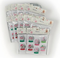 Dolly Parton Glitter Globe Stickers 12 Pack 72 Count Collectible NWT