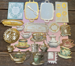 Anna Griffin Favorite Tea Embellishments 23 Pieces