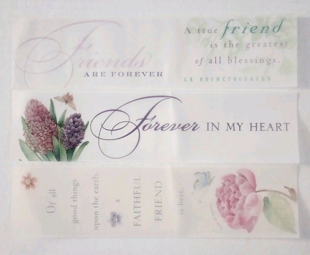 3pc Vellum Quotes 12″x2″ Non Adhesive Page Titles Embellishments Accents Lot#3
