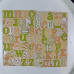 Vintage Deja Views Rub-Ons & Canvas Alphabet Stickers Mixed Lot- FLAW, read
