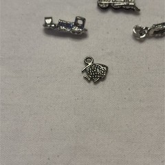 Random Lot Of 8 Charms Jewelry Making Unknown Metals