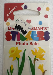 Mrs. Grossman’s Tulips Daffodils Floral Stickers 4 Sealed Pkgs 12 Sheets NIP