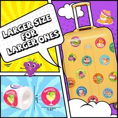 Scratch and Sniff Scented Reward Stickers, 600 Pcs, 3 Rolls, 1.57″