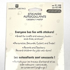NEW Stickety Doo Da HOLOGRAM HEARTS American Greetings Stickers 2 Sheets
