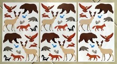 Lot of MRS. GROSSMAN’S Exotic Wildlife Stickers: Lions, Tigers, Woodland Animals