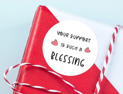 120Pcs ‘Your Support Is Such a Blessing’ Stickers Express Gratitude Effortlessly