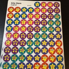Vtg TREND Sparkle Smiles & Silly Stars Stickers-lot Of 3 Sheets