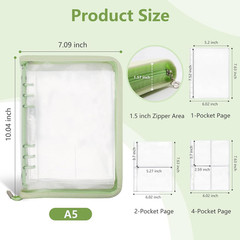 Sticker Storage Organizer Binder A5 Sticker Book Collecting Album Reusable Stick