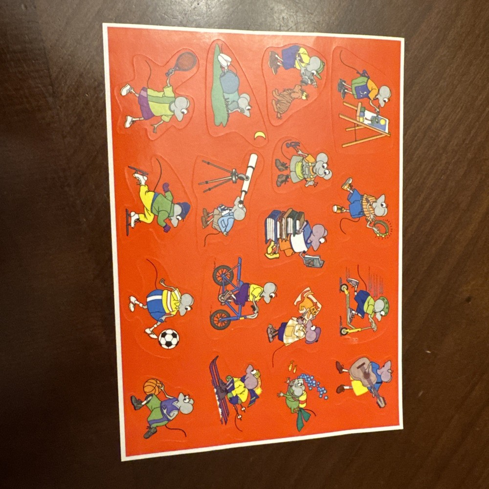 Vintage Highlights Mouse Hobbies Sticker Sheet Mice