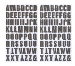 🌟💛 Lot of 8 Recollections Gold Chunky Glitter Alphabet Stickers ✨