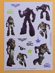 Disney Pixar Lightyear Sticker Single Sheet